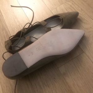 NEW Loeffler Randall lace up flats - size 7.5